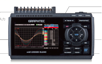 日本graphtec图技gl240数据记录仪全通道