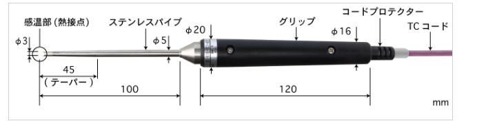 日本进口e型bt-92e-tc1-asp安立温度计探头