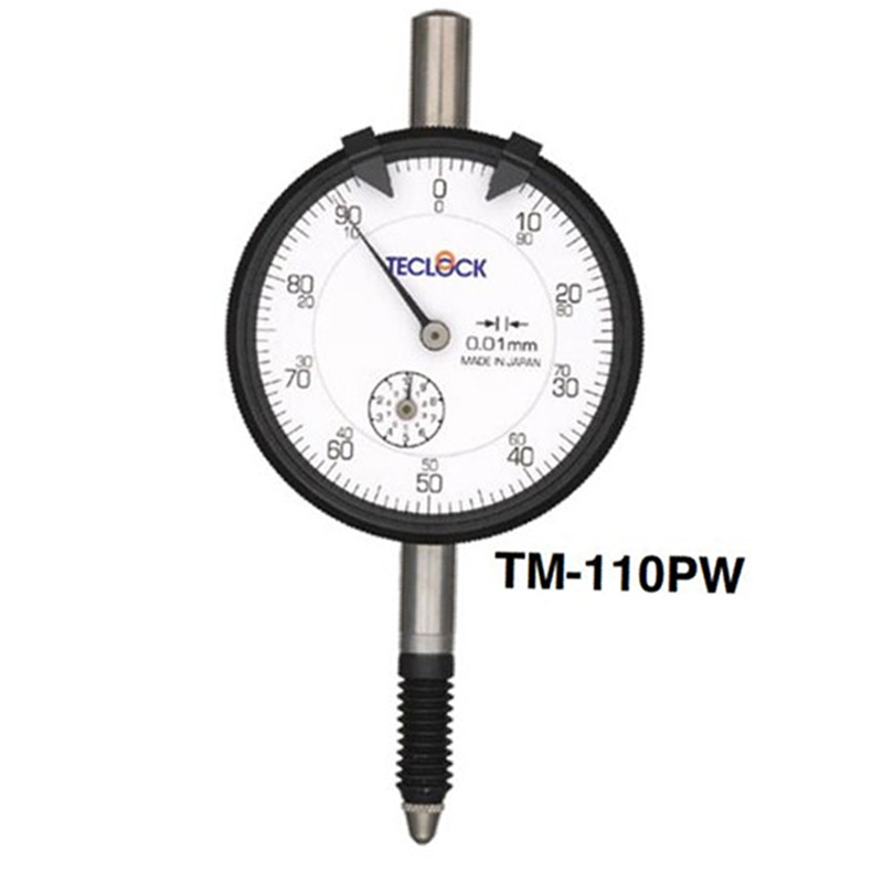 日本原装进口teclock得乐指示表 0.01mm百分表tm-110p