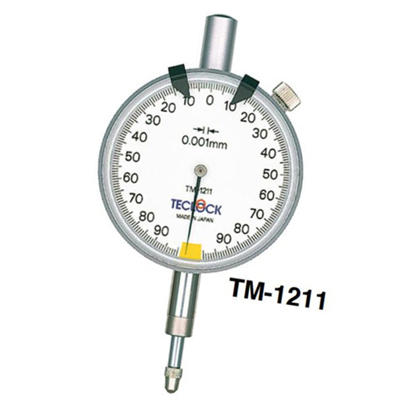 日本teclock得乐千分表tm-1211全程型测量指针式千分表