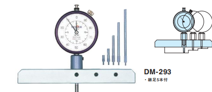 teclock得乐 量表移动型指针式深度计dm-293