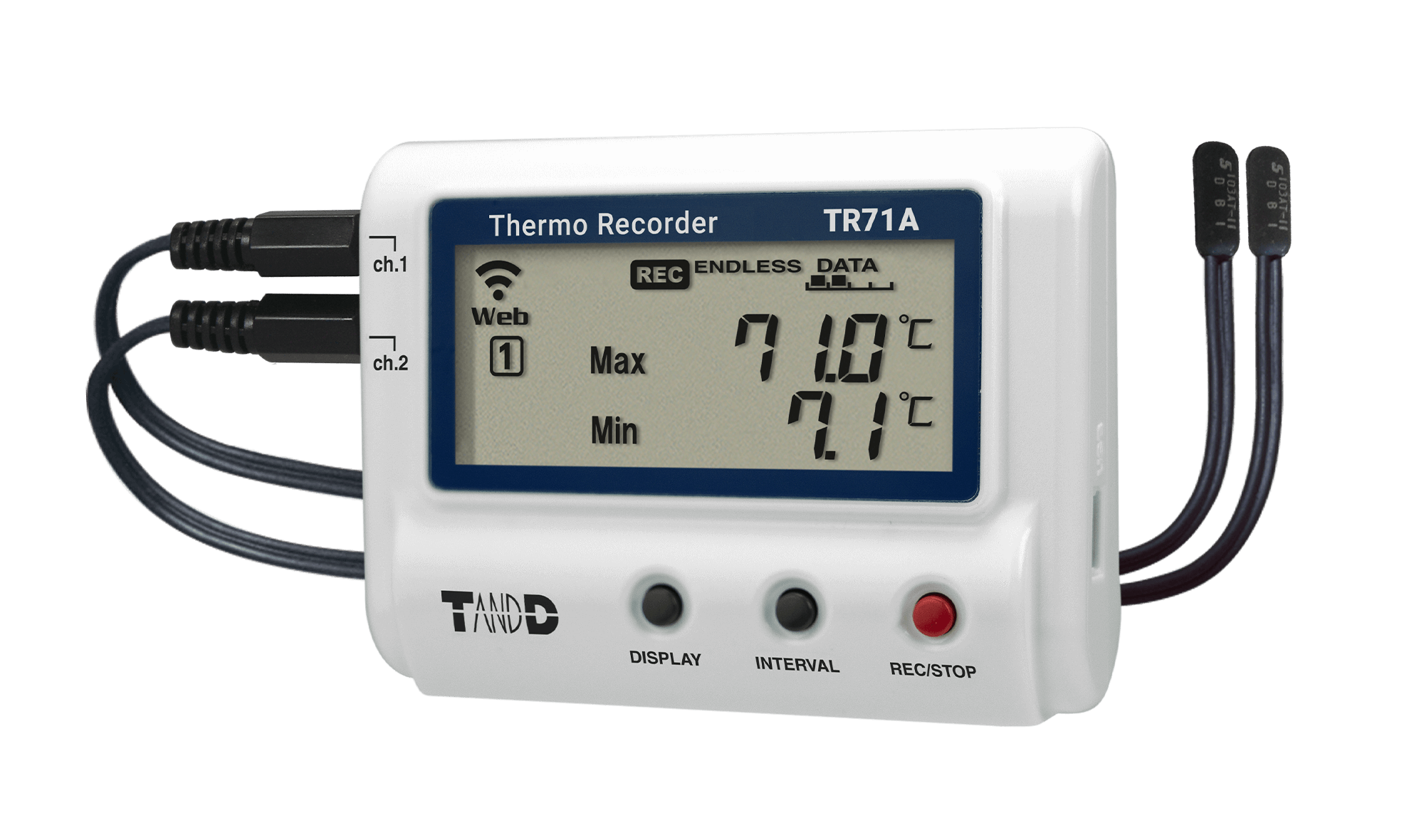 日本tand进口tr71a温度记录仪
